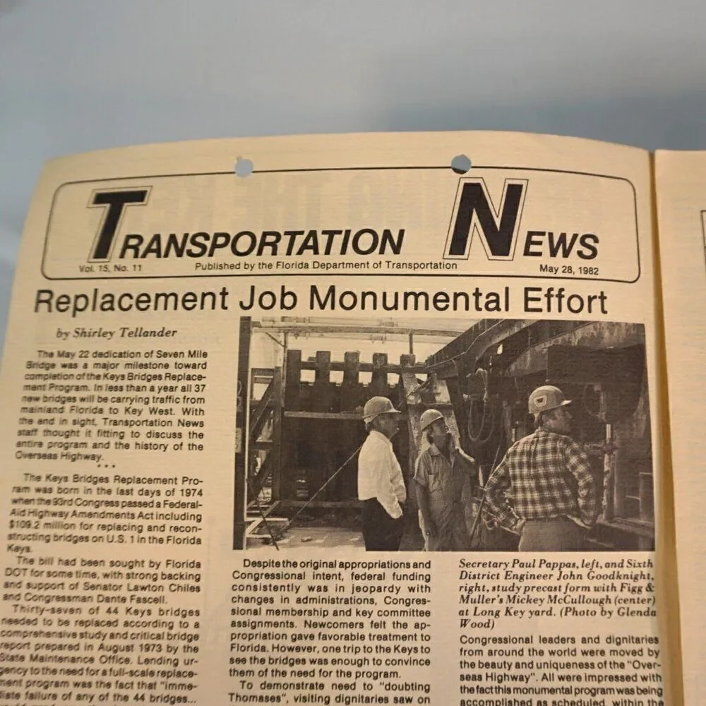 1982 State of Florida Department of Transportation 3 Bulletins